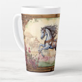 回転木馬ホースアットザフェアグラウンズ カフェラテマグ (左アングル)