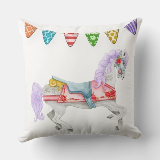 回転木馬ホースカスタムテンプレート クッション (裏面)