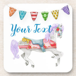 回転木馬ホースカスタムテンプレート コースター