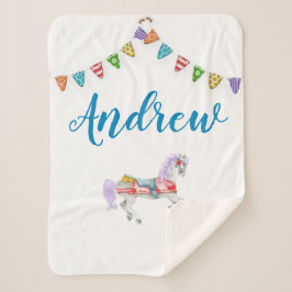 回転木馬ホースカスタムテンプレート シェルパブランケット