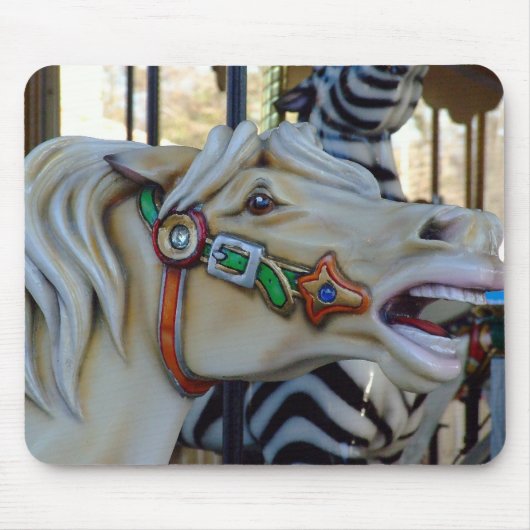 回転木馬ホースカスタム マウスパッド (正面)