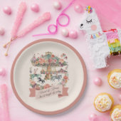 回転木馬ホースカーニバルバースデーパーティー ペーパープレート (パーティー)