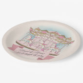 回転木馬ホースサーカスカーニバルバースデーパーティー ペーパープレート (アングル)