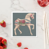 回転木馬ホースバイヘンリー・マーフィー スタンダードカクテルナプキン (インサイチュ)