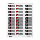 回転木馬ホースブラックアンドホワイト住所 シール (フルシート)