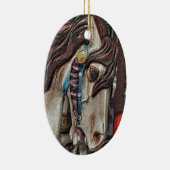 回転木馬ホースペンシルアートオーナメント セラミックオーナメント (右)