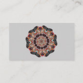 回転木馬ホース万華鏡のように千変万化するパターン名刺 名刺 (裏面)