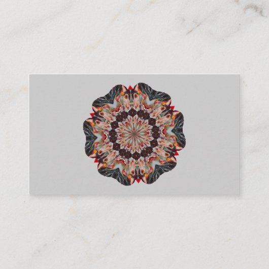 回転木馬ホース万華鏡のように千変万化するパターン名刺 名刺 (裏面)