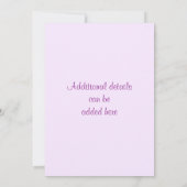 回転木馬ホース招待状 招待状 (裏面)