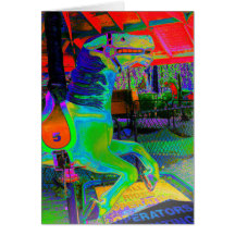 [回転木馬ホース] カラフル -任意の大事な行事カード