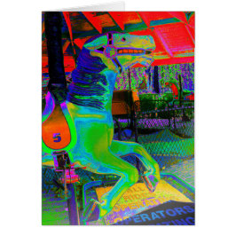 [回転木馬ホース] カラフル -任意の大事な行事カード