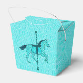 回転木馬ホース – ターコイズとアクア フェイバーボックス (裏面サイド)