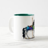 回転木馬ホース ツートーンマグカップ (正面左)