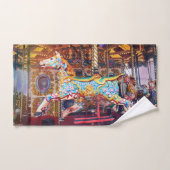 回転木馬ホース ハンドタオル (ハンドタオル)