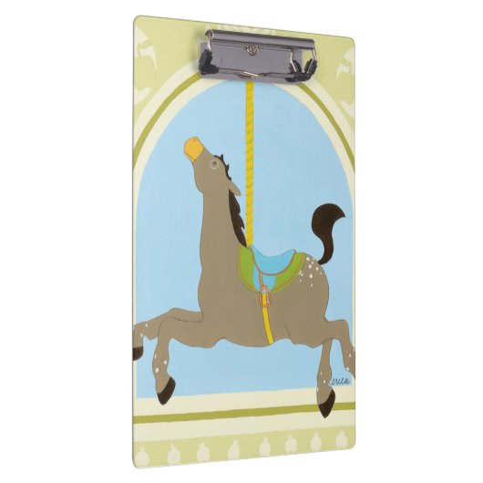 回転木馬ホースbyジューンエリカヴェス クリップボード (右)
