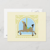 回転木馬ホースbyジューンエリカヴェス ポストカード (正面/裏面)