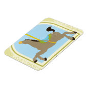 回転木馬ホースbyジューンエリカヴェス マグネット (左側)