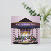 回転木馬ポニー8thバースデーパーティー招待8th 招待状 (スタンド正面)