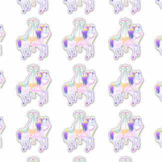 回転木馬ポニー（シート）コンターシール シール