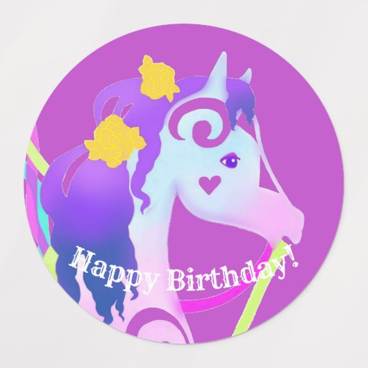 回転木馬ポン ラベル (デザイン2)