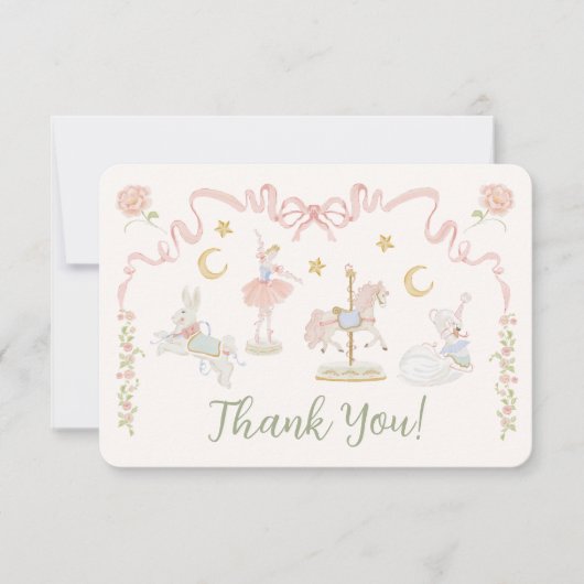 回転木馬メリーゴーラウンドお礼ノート (正面)