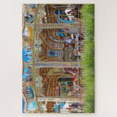 回転木馬メリーゴーラウンドの馬 ジグソーパズル (縦)