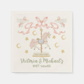 回転木馬メリーゴーラウンドパーティー スタンダードカクテルナプキン (正面)