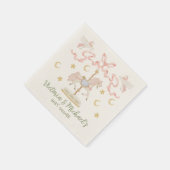 回転木馬メリーゴーラウンドパーティー スタンダードカクテルナプキン (角)