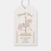 回転木馬メリーゴーラウンド ギフトタグ (裏面)