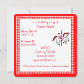 回転木馬ユニコーンバレンタインデーパーティー 招待状 (裏面)