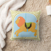 回転木馬ライオンバイジューンエリカヴェス クッション (ブランケット)