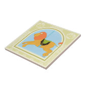 回転木馬ライオンバイジューンエリカヴェス タイル (側面)