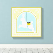 回転木馬ラビットバイジューンエリカヴェス キャンバスプリント (インサイチュ (ウッドフロア))