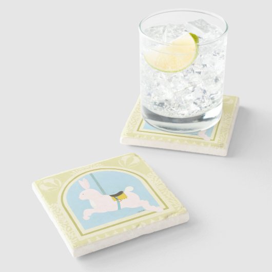 回転木馬ラビットバイジューンエリカヴェス ストーンコースター (横)