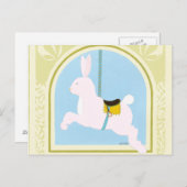 回転木馬ラビットバイジューンエリカヴェス ポストカード (正面/裏面)