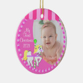 回転木馬初めてのクリスマス セラミックオーナメント (右)