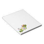 回転木馬動物カエル写真ノートパッド ノートパッド (アングル)