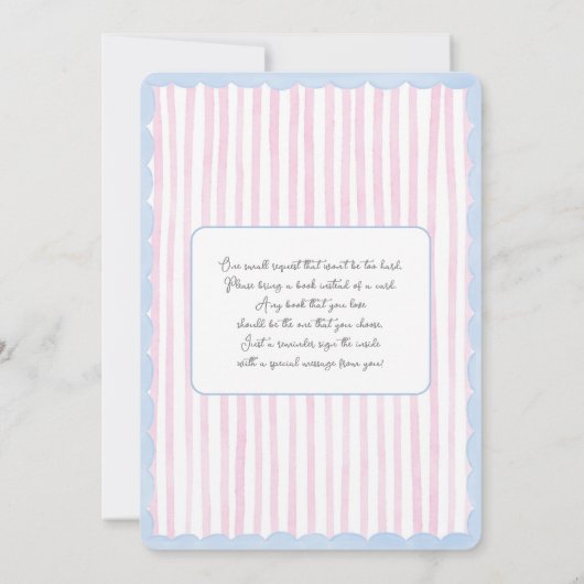 回転木馬性リビール招待状 招待状 (裏面)