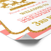 回転木馬歓迎パーティーサインガールサーカスのポスター ポスター (角)