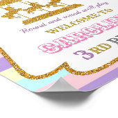 回転木馬歓迎パーティーサインガールサーカスのポスター ポスター (角)