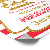 回転木馬歓迎パーティーサインガールサーカスのポスター ポスター (角)