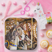 回転木馬紙プレート ペーパープレート (パーティー)