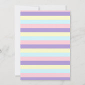 回転木馬誕生日の招待アミューズメントパーク招待状 招待状 (裏面)