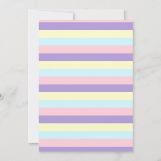 回転木馬誕生日の招待アミューズメントパーク招待状 招待状 (裏面)