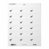 回転木馬象の写真文房具 ラベル (フルシート)