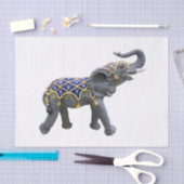 回転木馬象の写真文房具 薄葉紙 (クラフト)