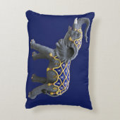 回転木馬象の写真枕 アクセントクッション (裏面(縦))