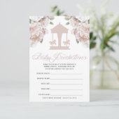 回転木馬赤ちゃんシャワー推量ゲーム 招待状 (スタンド正面)