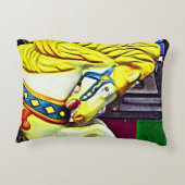 回転木馬馬とイエローマネ アクセントクッション (裏面)