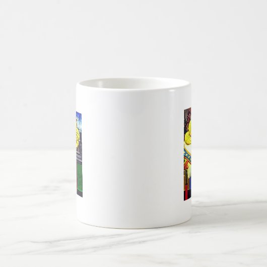 回転木馬馬とイエローマネ コーヒーマグカップ (中央)